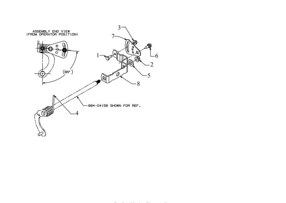 Shift Rod Diagram and Parts List for 2X26-INCHHP (31AM5CVS710)(2017) Cub Cadet Snow Blower